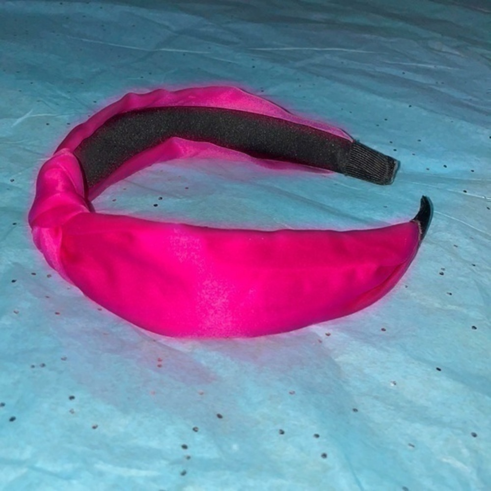 Set of 2 headband Wardani fuchsia braided side knot wide+ front knot headband - Picture 9 of 12